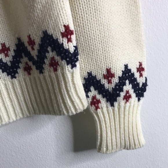 vtg gimbels cable knit pullover sweater 100% acrylic size XL cozy soft - Picture 4 of 12